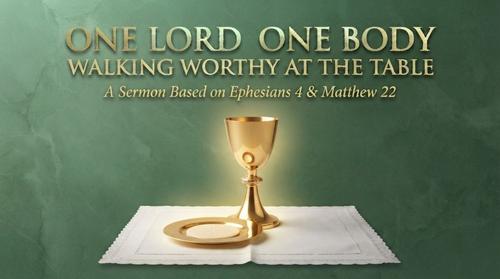 One Lord, One Body: Walking Worthy at the Table One Lord, One Body: Walking Worthy at the Table